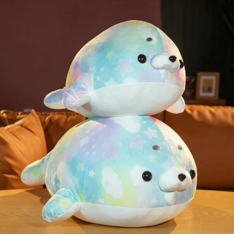 

Cute Colorful Sea Lion Plush Stuffed Soft Animal Sea Lion Pillow Cushion Kids Toys Birthday Christmas Gift for Children