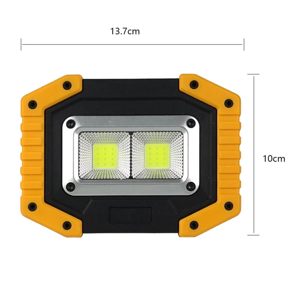 30W LED COB Work Light Portable Spotlight USB Rechargeable Camp Emergency Lamp Work Light Flashlight Outdoor Inspection Light