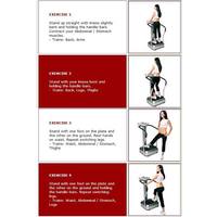 HOT power plate vibration machine standing type slimming machine body fast weight loss exercise Fitness slim Massager 220V 200W