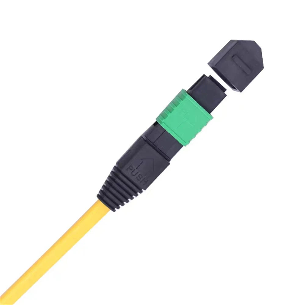 MPO-4DLC patchcord 12 cores SM 1 3 5 10 15 20m MPO APC MTP female fiber breakout Type B 12 strand ftth jumper optic patch lead