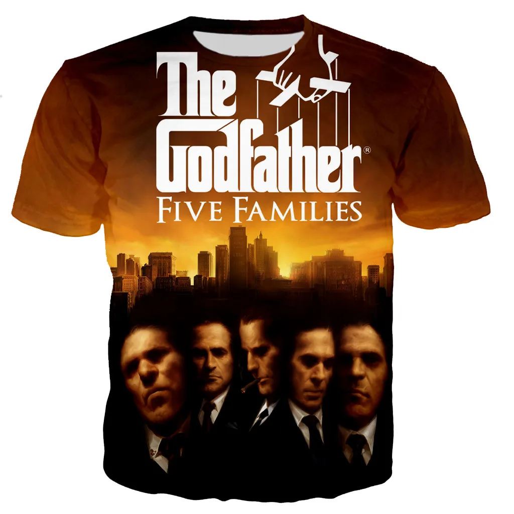 2022 New Gangster Film The Godfather Men Women Fashion T-shirts Streetwear Casual Style Oversized T Shirt Dropshipping Tee Tops