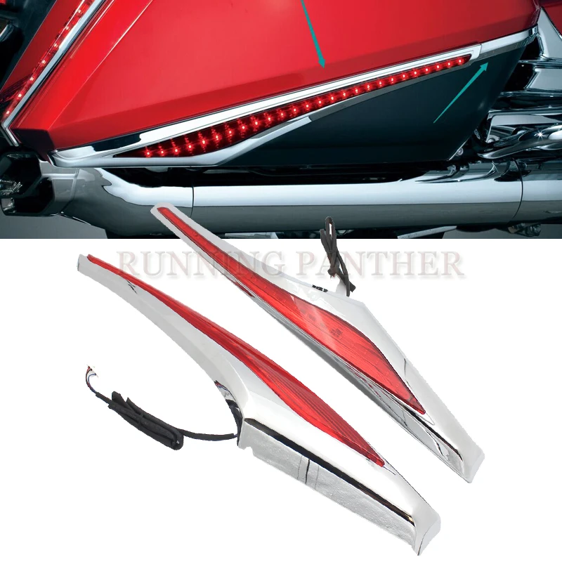 

For Honda Goldwing GL1800 & F6B 12-15 Motorbike Saddlebag Accent Swoop LED Light case