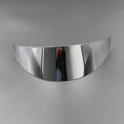 Universal Motorcycle 7\'\' Headlight Visor Chrome For Honda Kawasaki Suzuki Yamaha Dual Sport Bike Cruiser Bobber Chopper Custom