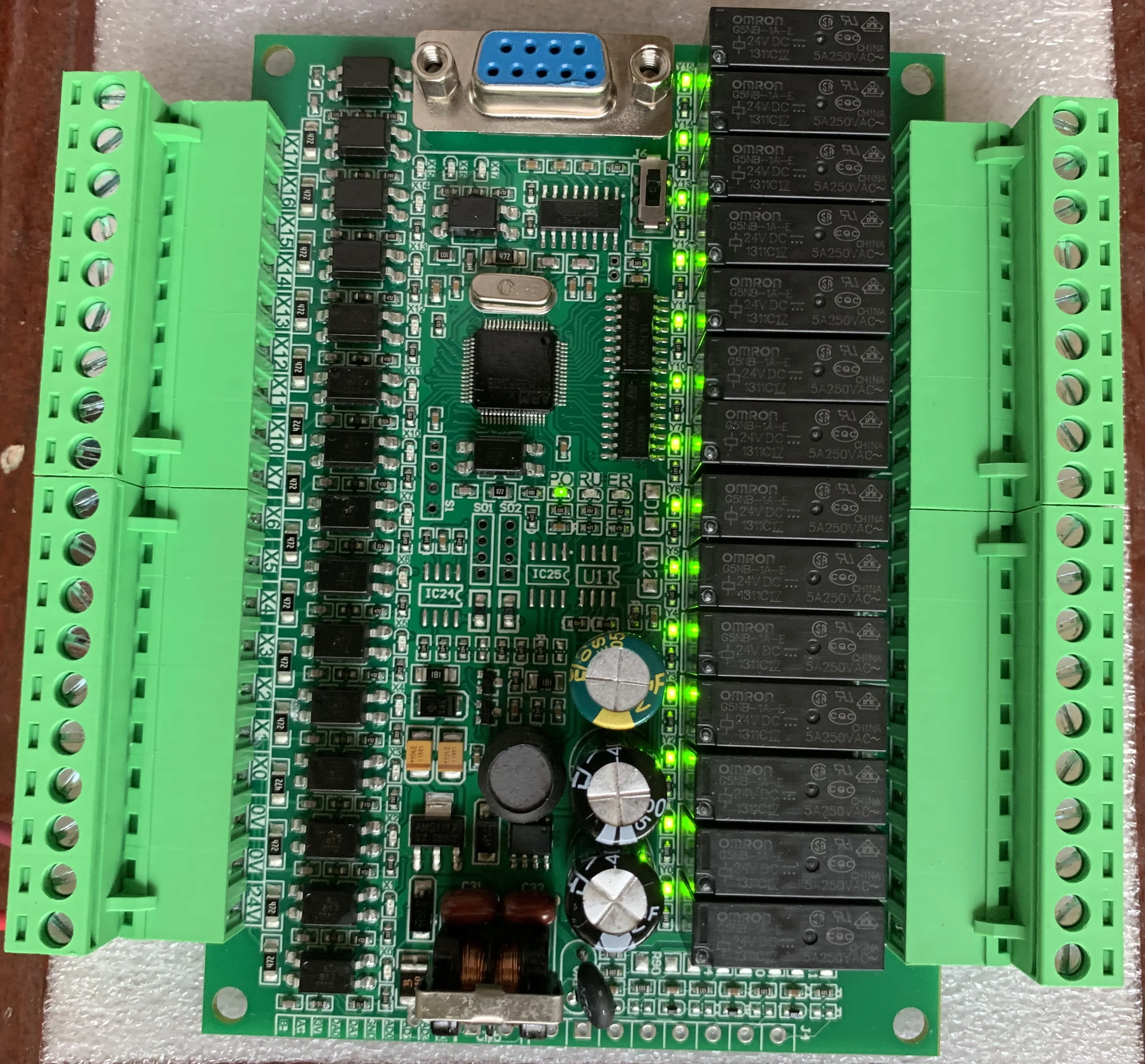 plc programmable logic controller single board plc FX2N 30MR online moniter plc,STM32 MCU 16 input 14 output