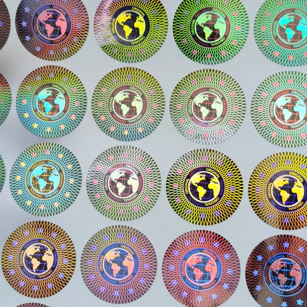 Original Holographic Stickers, Tamper Proof  Security Label，Void Transparent  Warranty Sticker, Customized Logo，20x20mm 2000pcs