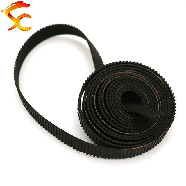 Free shipping 50Meters T2.5 10MM Open Timing Belts width 10mm pitch 2.5mm Neoprene with fiberglass Trapezoid 3D Printer