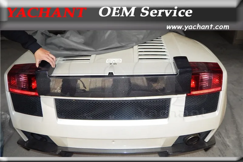 

Car-Styling Carbon Fiber Rear Spoiler Fit For 2003-2007 Gallardo YC Design Style Break Light Center Cover