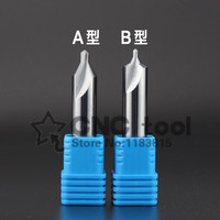 1pcs 60 Degree Cemented carbide type A / B Combined Countersink Center Drills Bits 1/1.5/2/2.5/3/4/5mm Centering tool