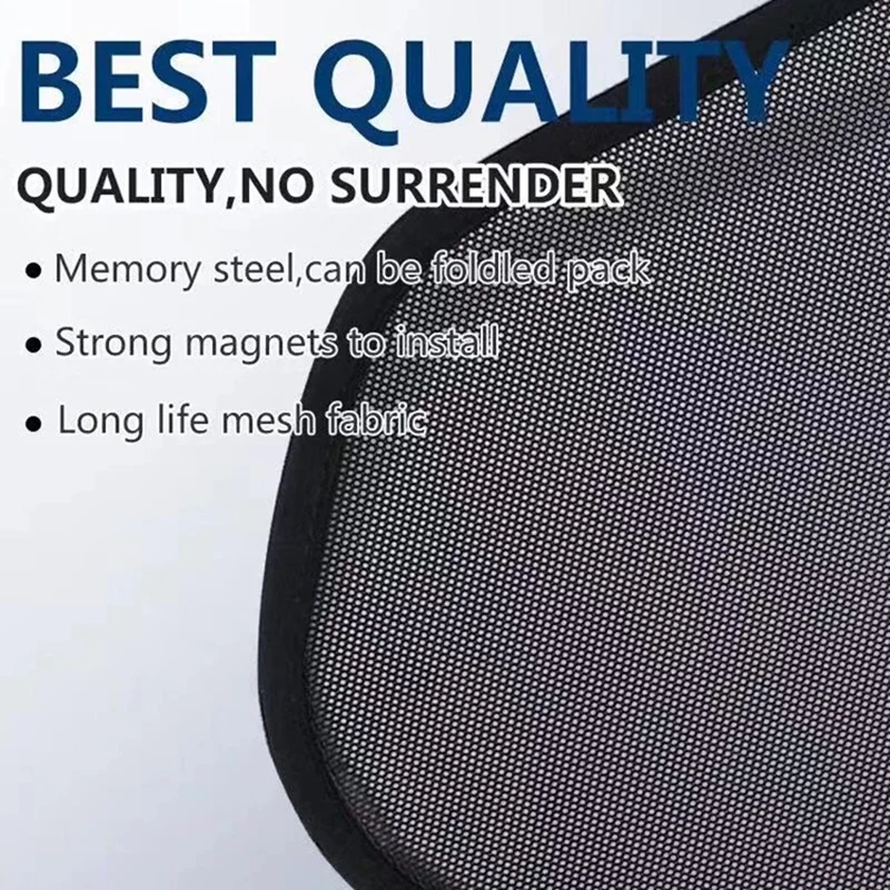 For Volvo V60 2018-2023 Windshield Curtain Magnetic Mesh Glass Sun Visor Window Sunshade No Sag Sunshield With Clip Shade Cover