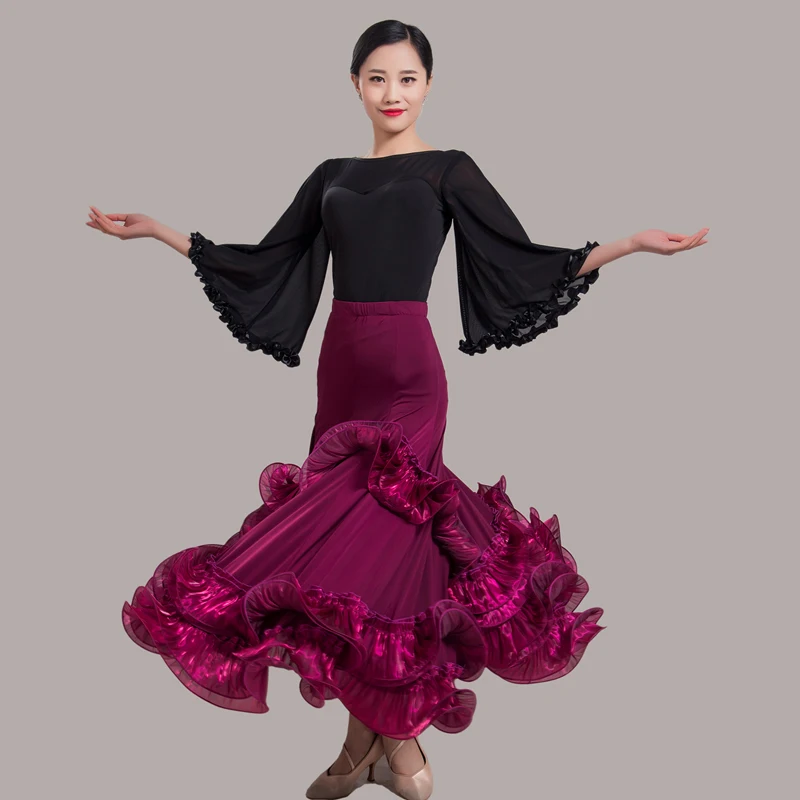 New ballroom dance competition Skirt dance ballroom waltz Clothes  standard dance women ballroom Costumes