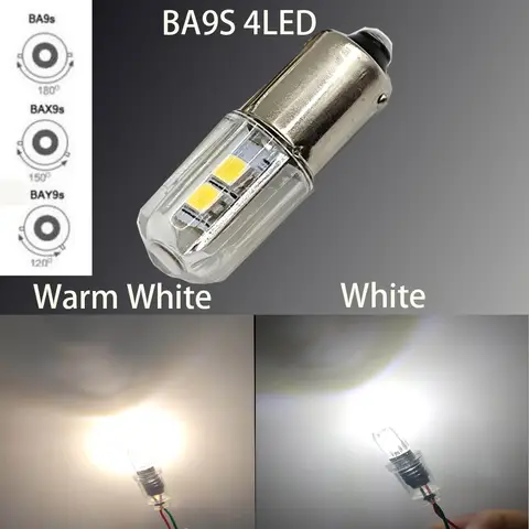 E10 T4w H21W LED 2PCS E10 T4w H21W Ba9s BA9 BA9S 57 756 1816 1891 1893 Led Bulb lamp Auto Car LED Indicator Light Bulb 6V 6.3V 12V Warning LED