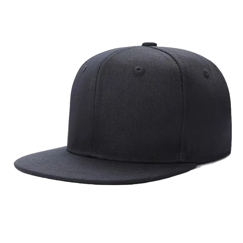 Solid Hip Hop Cap For Men Snapback Hat Women\'s Baseball Caps Adjustable Flat Brim Bill Plain Visors Boys And Girls Street Dance