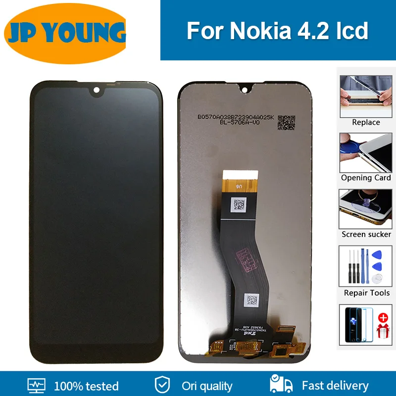 

5.71" For Nokia 4.2 LCD Display N4.2 TA-1184 TA-1133 TA-1149 Touch Screen Digitizer Assembly For Nokia 4.2 TA-1150 TA-1157 LCD