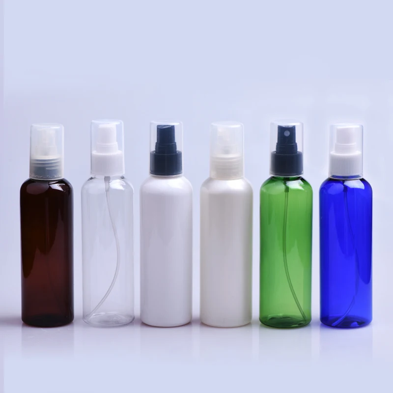 

24Pcs 200ML Brown/Blue/Clear/Green/White/Peal White Empty plastic spray bottle Perfume spray bottle Cosmetic packaging container