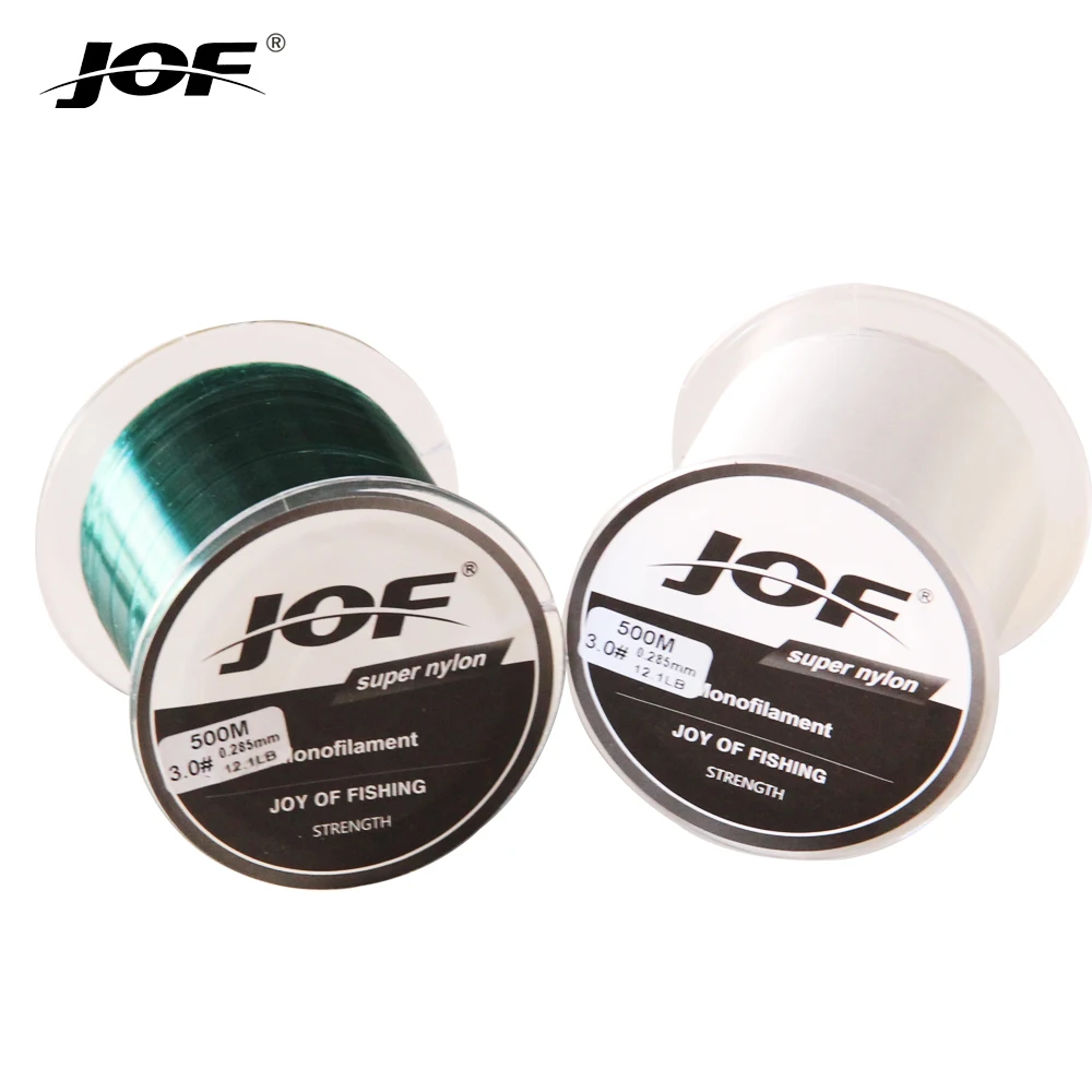 

JOF 500m Super Strong Nylon Fishing Line Japan Monofilament 4-28LB Saltwater/Freshwater Monofilament Japan Material Super Fish