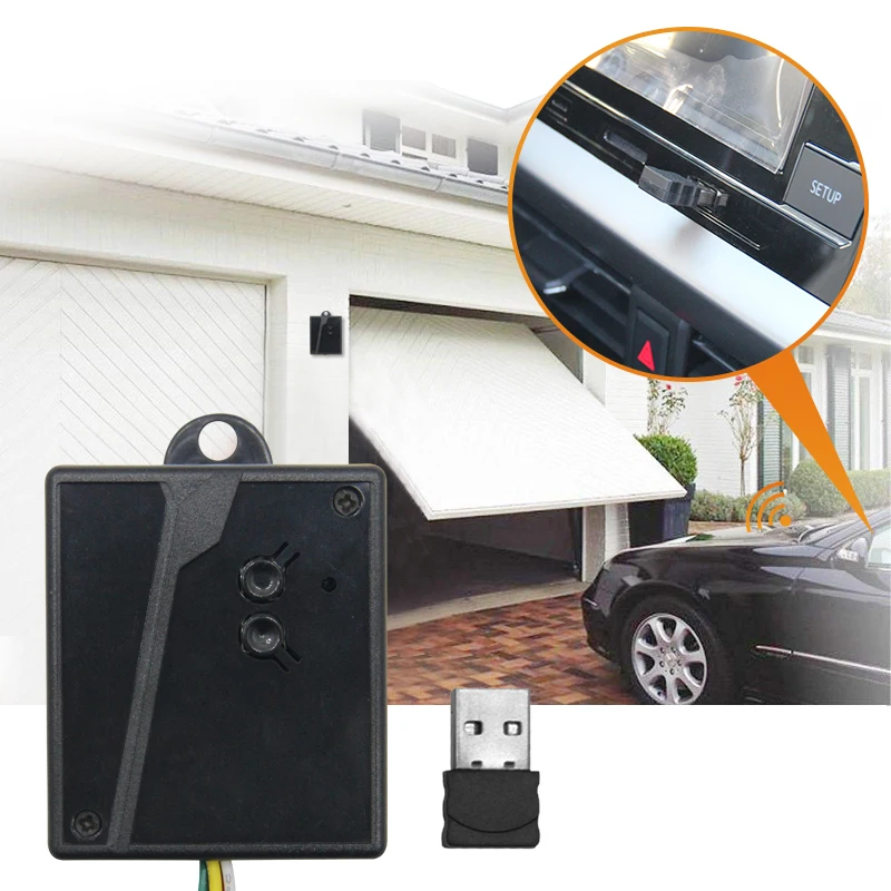 Garage Door Remote Opening Receiver 2.4G Smart Bluetooth Connection Control USB Port Access Control System Transceiver