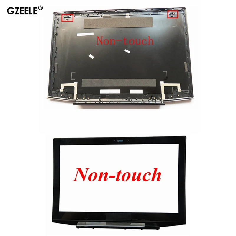 Gzeele-lcd Tampa Traseira para Lenovo Y50 Y5070 156 Polegadas Am14r000400 com Tela Sensível ao Toque e Moldura Frontal