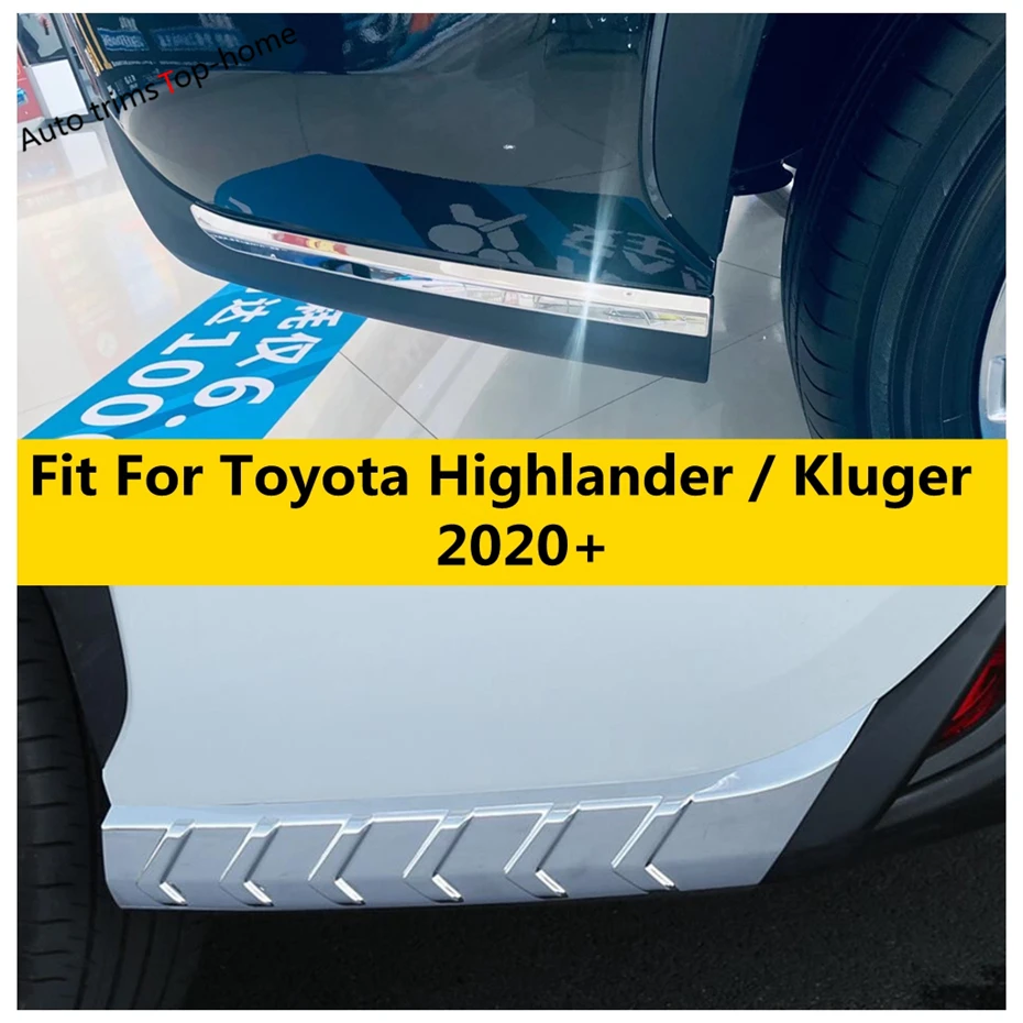 

Front Rear Bumper Corner Anti-Scratch Guard Protector Cover Trim Fit For Toyota Highlander / Kluger 2020 - 2024 Auto Accessories