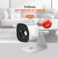 Srihome SH029 3.0MP Mini WIFI IP Camera Smart Home Night Vision Mobile View Human Tracking Alarm Two Way Audio CCTV Baby Monitor