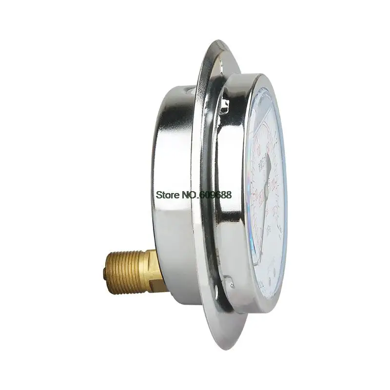 Vibration Proof Pressure Gauge Pressure Gauge YN100ZT Hydraulic Water Air Pressure Vacuum Gauge Axial Oil Meter