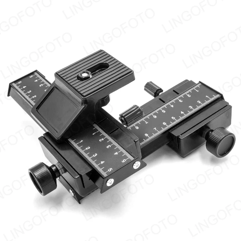 4 Way Macro Focusing Rail Slider Close-up Shooting Guider for All Camera LC2405