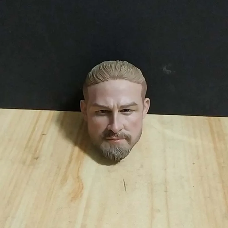 1/6 Scale Charlie Hunnam Head Sculpt The Lost City of Z Sons of Anarchy Male Head Carved DAM 78060 SHCC2018 Seals Action Figure