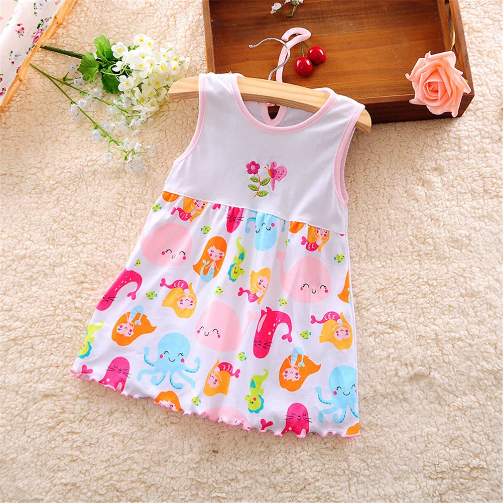 Cute summer girls dresses style infantile Dress hot sale baby girl clothes Summer flower style dress