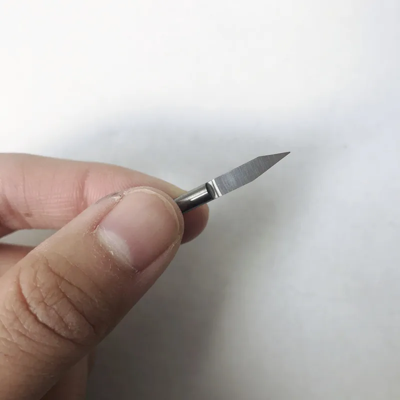 10 brocas de grabado de PCB de carburo de fondo plano en forma de V de unids/lote 3.175 vástago de 10 grados 0,2mm 20 grados 0. 2mm 20 grados 90 grados