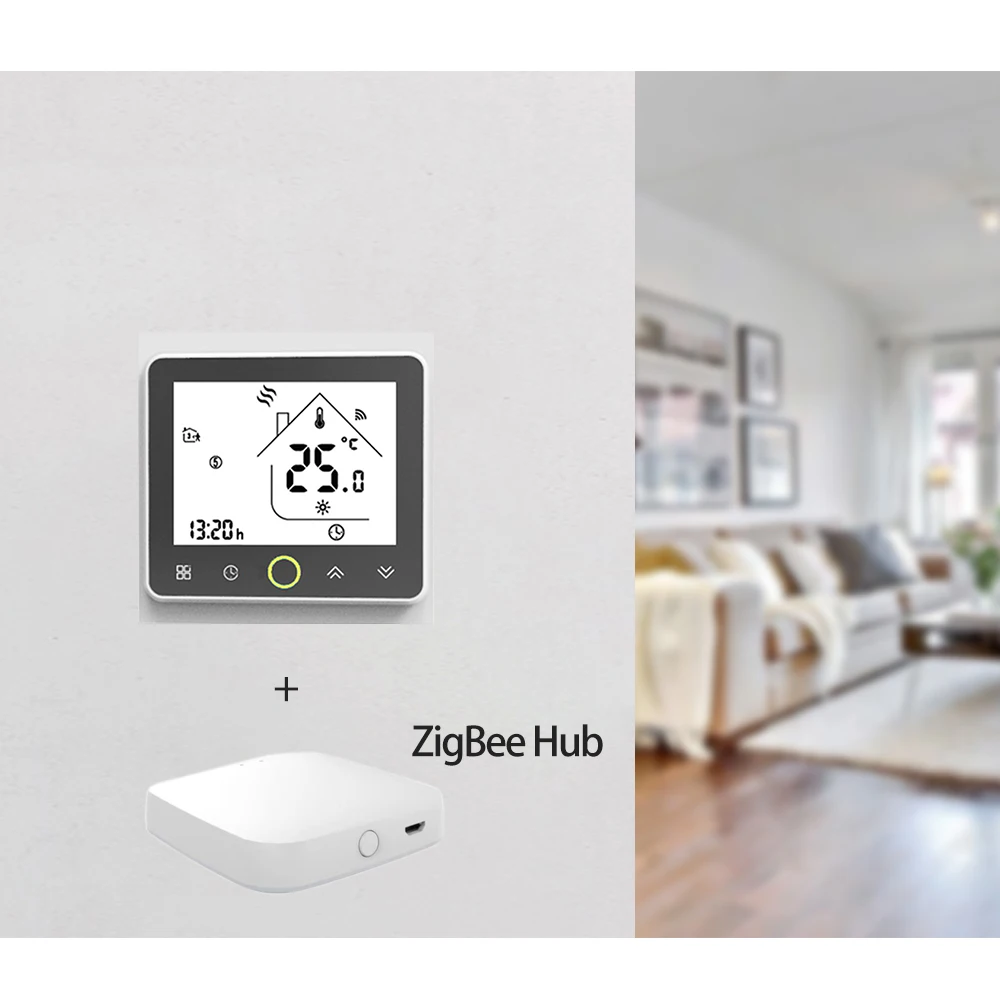 ZigBee 3.0 Air Conditioning Compressor Thermostat Fan Coil Unit Digital Temp Conditioner  220V Tuya Smart Life Alexa Google Home