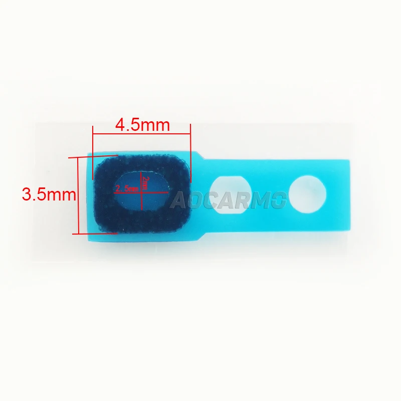 Aocarmo 5 sztuk/partia Górna i Dolna Siatka Mikrofonowa Wodoodporna Membrana Samoprzylepna 4.5x3.5mm Do Sony Xperia 1/5 X1 X5 XZ1 XZ3 — zdjęcie 3
