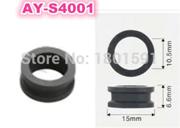 100pieces wholesale fuel injector rubber seal grommet 15*10.5*6.6mm for mitsubishi dodge car repairment (AY-S4001)