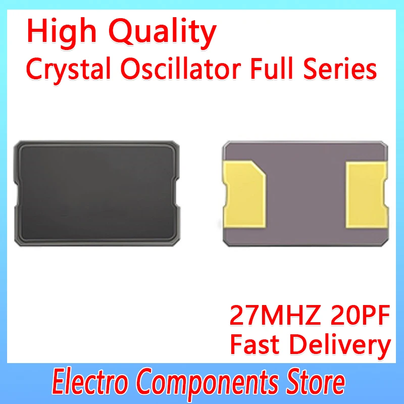 5PCS/Lot Ceramic Crystal Resonator 2Pin 5032 27MHZ SMD Passive Crystal Oscillator Electronic Kit 20PF ±10PPM Ceramic Resonator