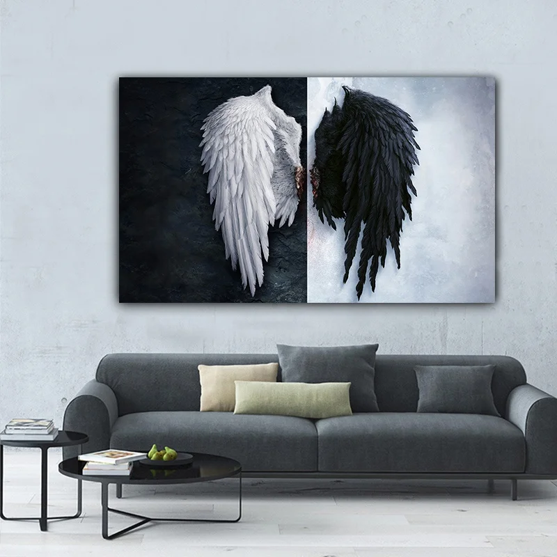 Spread Your Wings and Fly Abstract Canvas Painting Art Nordic Posters and Prints Wall Pictures for Living Room Decor Frameless