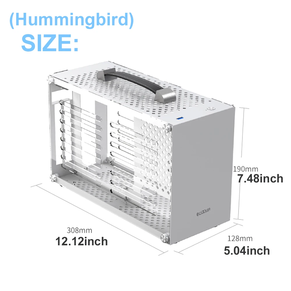 ITX mini dálnice a4 počítač pouzdro 7.5L aluminium mini-itx základní deska PC pouzdro test lavice podpora SFX energie poskytnout vedio karta