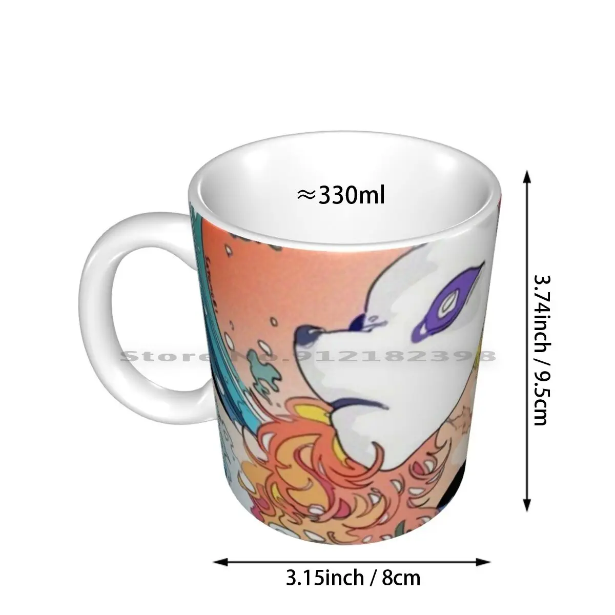 Ceramic Mugs Coffee Cups Milk Tea Mug Demon