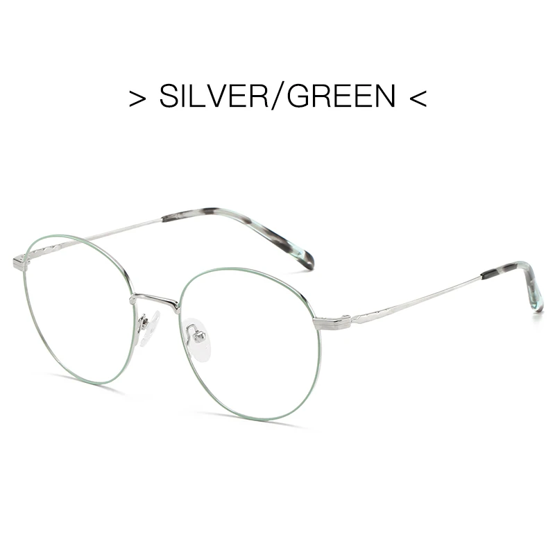 ZENOTTIC Pure Titanium Vrouwen Ronde Bril Custom Anti-Blue-Ray Meekleurende Bijziendheid/Verziendheid Optische Brillen
