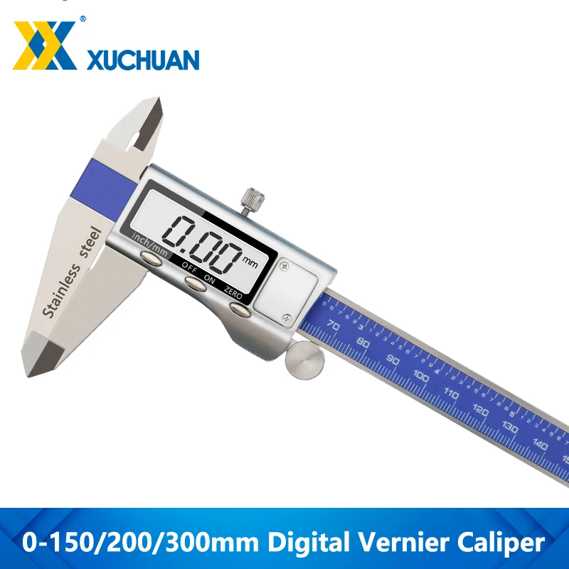 Calipers Digital Vernier Caliper 150/200/300mm LCD Stainless Steel Electronic Micrometer Gauge Measuring Tools