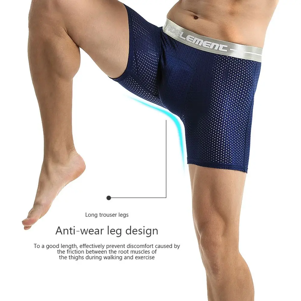 Ice injMan-Culotte de sport courte en maille pour homme, sous-vêtement anti-usure pour la course à pied et le fitness, 4XL 5XL 6XL