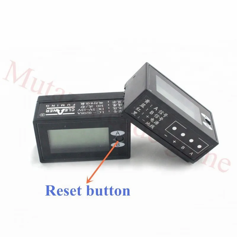 

10Pcs/Lot Resettable 8 digits Dual Row Display electronic LCD coin counter meter with tracking number arcade coin mech