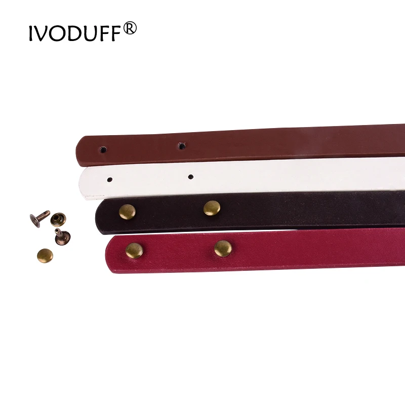 1 pair DIY PU Leather Strap, Handbag Strap. Leather shoulder 23 inchse Length With Different Color