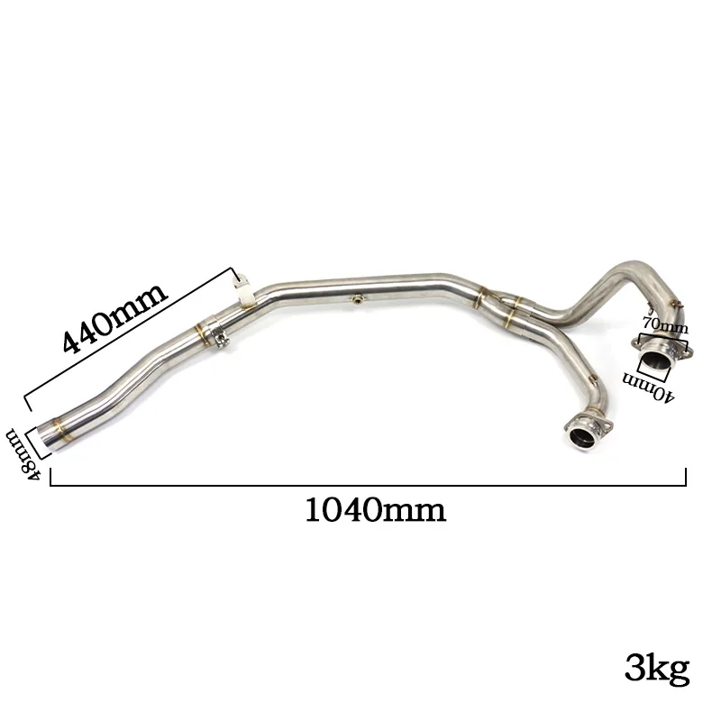 Slip On Motorcycle Front Exhaust Link Mid Header Pipe Modified For Honda AFRICA TWIN CRF1000L ADV 2016 2017 2018 2019 Year