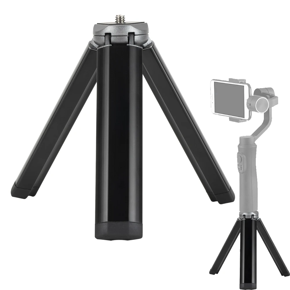 Mini Desktop Metal Tripod Stand 1/4 inch Screw for Smartphone Gimbal Stabilizer for Feiyu G5/G6/G6 Max/Vimble 2S/VLOG for Zhiyun