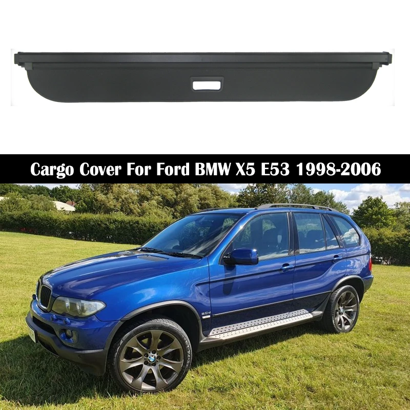 

Rear Cargo Cover For BMW X5 E53 1998-2006 privacy Trunk Screen Security Shield shade Auto Accessories