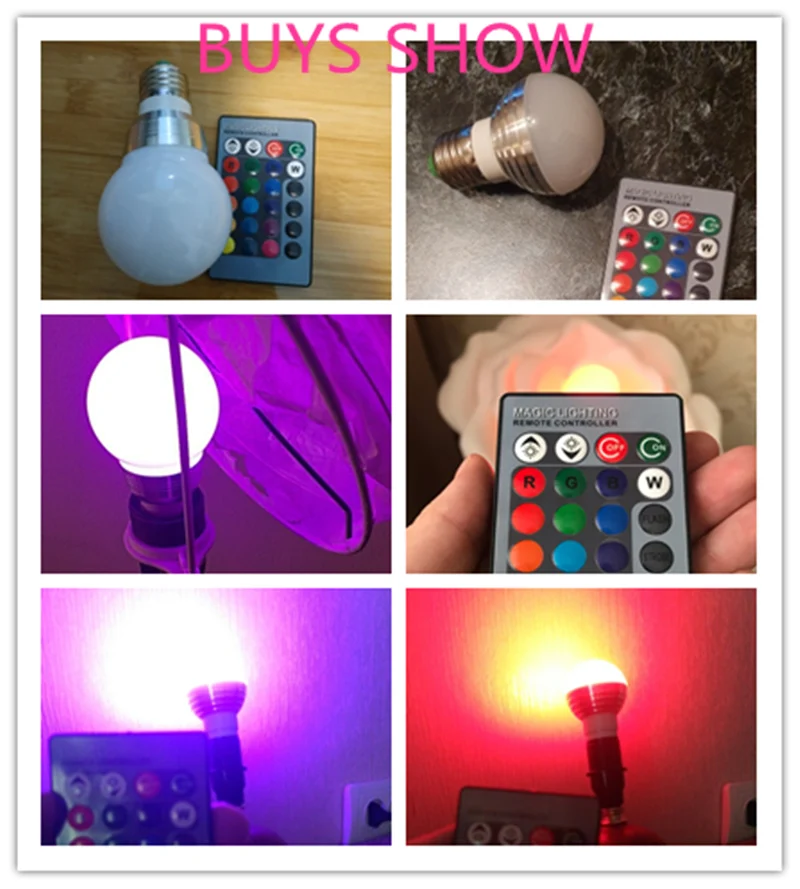 E27 E14 LED 16 Farbwechsel RGB Magie Glühbirne Lampe 85-265V 110V 120V 220V RGB Led Licht Scheinwerfer + IR Fernbedienung