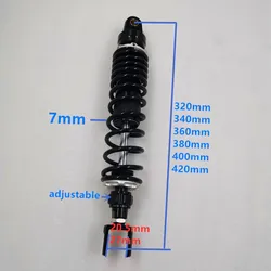 1 pcs 360mm 380mm 400mm 425mm Motorcycle shock absorbers for Honda CB400 PCX125 PCX150 Suzuki Yamaha X-Max Kawasaki BW 125