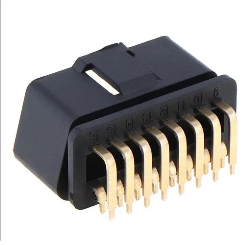 33pcs 16 핀 OBD2 커넥터, 90도 소켓 커넥터, 자동차 진단 인터페이스가
