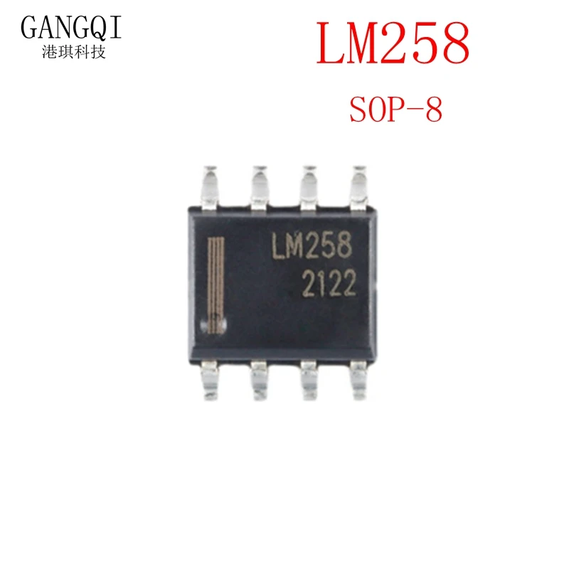 10PCS LM258DR SOP8 LM258 SOP 258DR SMD Dual Operational Amplifier IC New In Stock