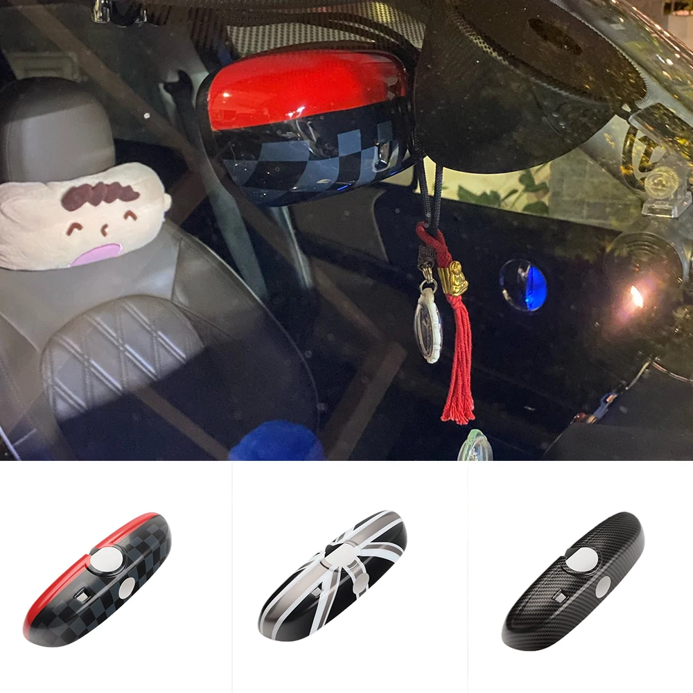 Auto Innen Rückspiegel Abdeckung Für MINI Cooper JCW S Eine F54 F55 F56 F57 F60 Hinten Spiegel Kappe Shell countryman Zubehör