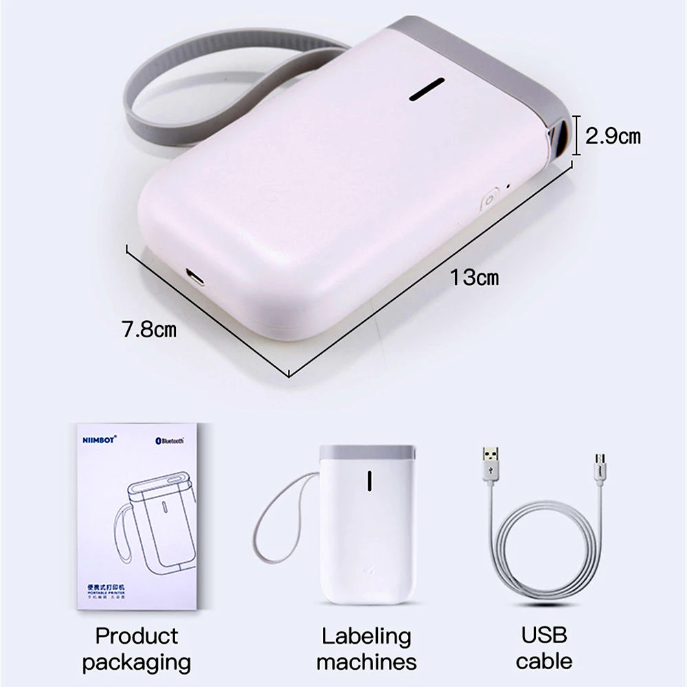 Niimbot D11ไร้สายเครื่องพิมพ์แบบพกพา,กระเป๋ามินิบลูทูธเครื่องพิมพ์ความร้อน,Home Office อุปกรณ์ Fast การพิมพ์