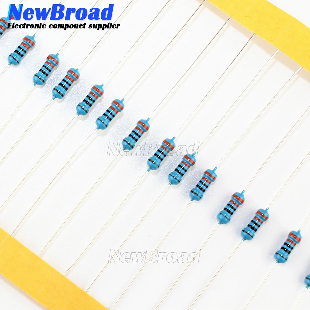 100pcs 680 ohm 1/4W 680R Metal film resistor 1%